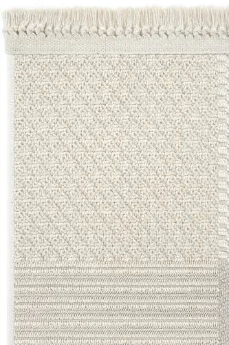 Ares 8806 Bej Gilam Salon Gilami Patchwork Gilam Koridor Gilami Kesma Gilam Yo'lak O'tirish Xonasi Gilami-Bej - 4