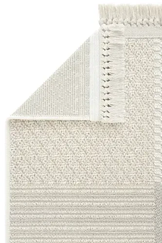 Ares 8806 Bej Gilam Salon Gilami Patchwork Gilam Koridor Gilami Kesma Gilam Yo'lak O'tirish Xonasi Gilami-Bej - 5