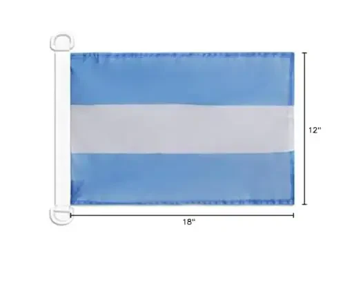 Argentina Civil Ensign NAUTICAL Flag 18'' x 12'' - Argentine merchant flags 30 x 45 cm. - Banner 12x18 in for boat - AZ FLAG - 5