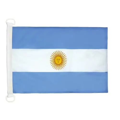 Argentina NAUTICAL Flag 18'' x 12'' - Argentine flags 30 x 45 cm. - Banner 12x18 in for boat - AZ FLAG 