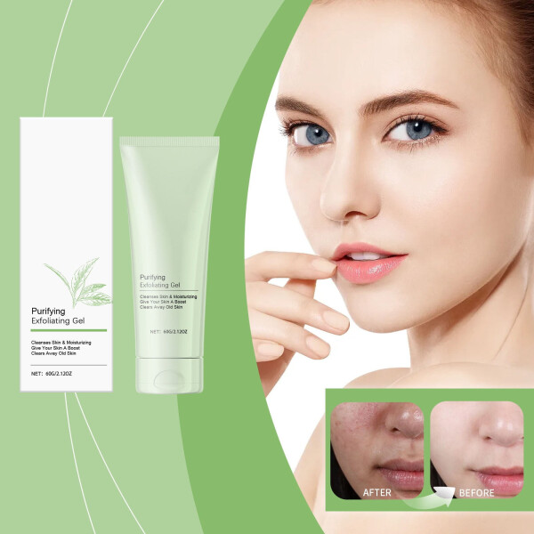 Arındırıcı Peeling Jeli Peeling Jeli Peeling Kremi Cilt Bakımı İçin Peeling Yüz Peelingi Temizleyici Derinlemesine Temizleyici Yüz ve Vücut Peeling Jeli 60ml Kendi Ürünleriniz Cilt Masaj Aleti - 2