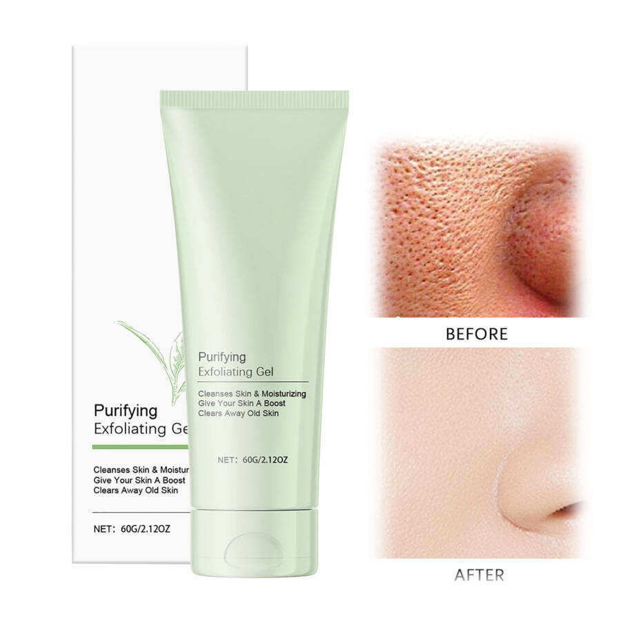 Arındırıcı Peeling Jeli Peeling Jeli Peeling Kremi Cilt Bakımı İçin Peeling Yüz Peelingi Temizleyici Derinlemesine Temizleyici Yüz ve Vücut Peeling Jeli 60ml Kendi Ürünleriniz Cilt Masaj Aleti - 4