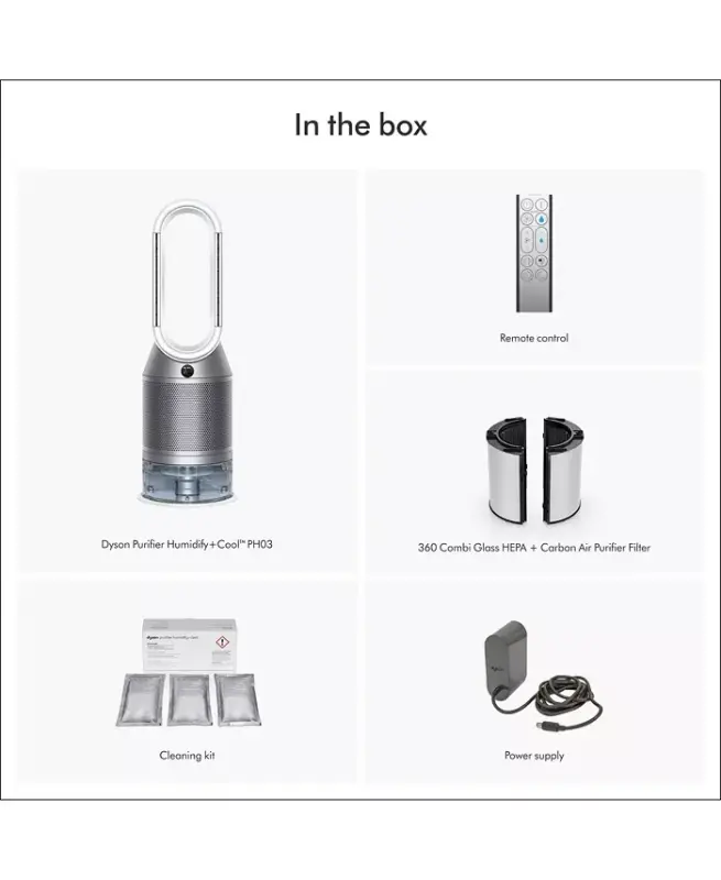 Purifier Humidify+Cool PH03 | White/Silver - White/silver - 4