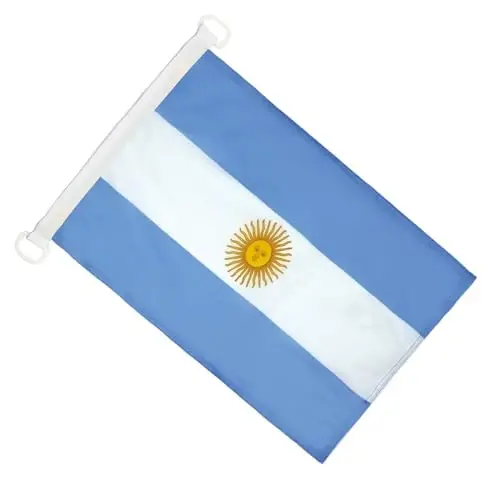 Argentina NAUTICAL Flag 18'' x 12'' - Argentine flags 30 x 45 cm. - Banner 12x18 in for boat - AZ FLAG - 2
