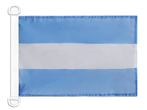 Argentina Civil Ensign NAUTICAL Flag 18'' x 12'' - Argentine merchant flags 30 x 45 cm. - Banner 12x18 in for boat - AZ FLAG - 5