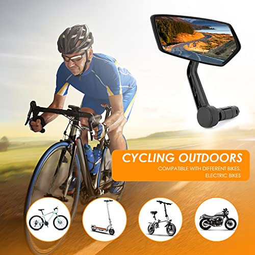 Arkham Bike Mirror for 0.59-0.65