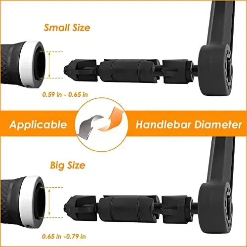 Arkham Bike Mirror for Handlebar HD Bar End Bicycle Mirror Thickened Auto-Grade Glass for Handlebar Rearview Mirror Multi-Angle Adjustable, Essential Bike Tool for Bicyclists E-Bike Universal(Right) - 5