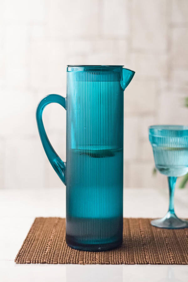 Arkilik Baroque 1.5 Lt Aquamarine Pitcher (Fits Fridge Shelf) - 4