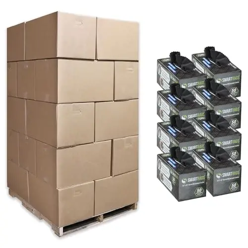 Arkwright Smart Rags in Box - (Pallet of 14400) Lint Free Microfiber Cleaning Cloth, Scratch & Streak-Free, Dispensable Wash Towels for Cars, Window Glass, and Auto Shop, 12 x 12 in, Black - 1