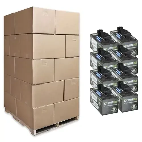 Arkwright Smart Rags in Box - (14400 dona pallet) tuk qoldirmaydigan mikrofiber tozalovchi mato, tirnalish va iz qoldirmaydi, mashinalar, deraza oynalari va avtodo'kon uchun dispensatsiya qilinadigan yuvish sochiqlari, 12 x 12 dyuym, qora 