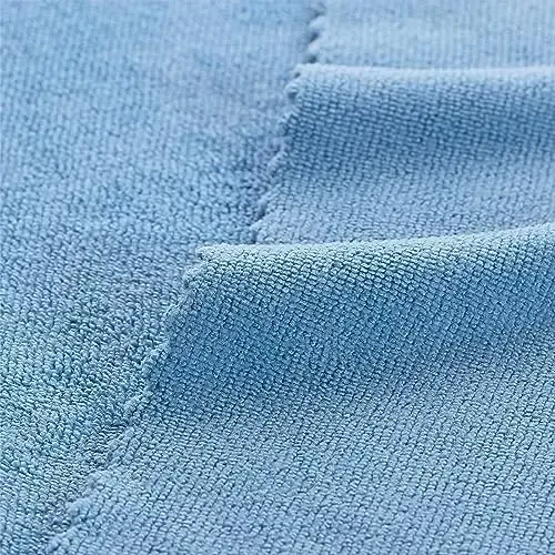 Arkwright Smart Rags in Box - (50'li Paket) Tüysüz Mikrofiber Temizlik Bezi, Çizmez ve İz Bırakmaz, Arabalar, Camlar ve Oto Tamirhaneleri için Dağıtılabilir Yıkanabilir Havlular, 12 x 12 inç, Mavi - 6