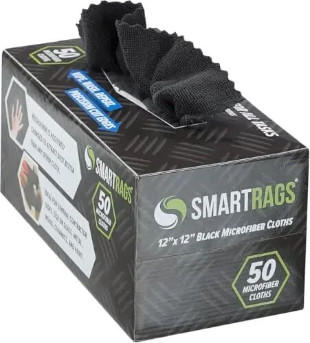 Arkwright Smart Rags Microfiber Cleaning Cloths Bulk, Case of 400, Lint Free 215 GSM Reusable Towels for Auto, Office and Household Cleaning, 16 x 16 in, Green - Arkwright LLC