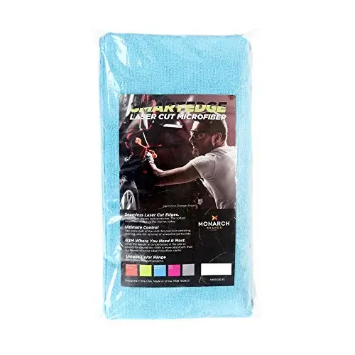 Arkwright SmartEdge Microfiber Tozalash Matolari - (12 dona) Qalin Qirrasiz Idish Quritish Sochig'i Avtomobil, Jilolash, Yuvish va Avto Detallashtirish uchun, 16 x 16 dyuym, Moviy - 2
