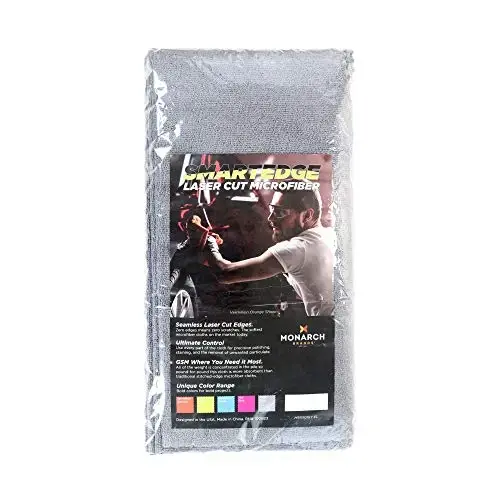 Arkwright SmartEdge Microfiber Cleaning Cloths - (Pack of 12) Thick Edge Less Dish Drying Towel for Car, Polishing, Washing, and Auto Detailing, 16 x 16 in, Grey - 2
