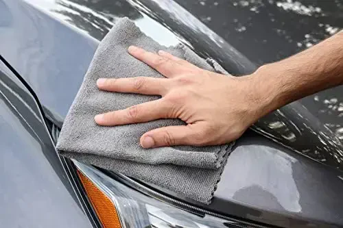 Arkwright SmartEdge Microfiber Cleaning Cloths - (Pack of 12) Thick Edge Less Dish Drying Towel for Car, Polishing, Washing, and Auto Detailing, 16 x 16 in, Grey - 4