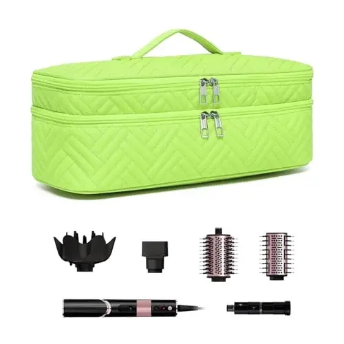 ARLMEGOR Double-Layer Carrying Case Apply to One-Step Hair Dryer, Travel Bag for Hair Volumizer/Styler,Water Resistant Storage Organizer Box,Compatible with FlexStyle AttacModazoneent (Bag Only) - ARLMEGOR