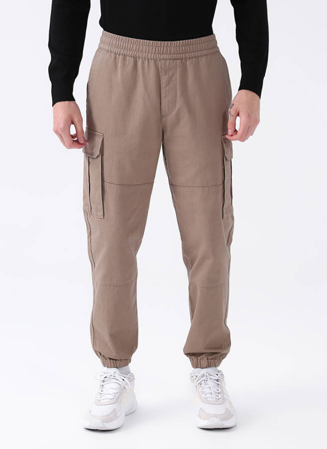 Armani Exchange Elastic Leg Light Brown Men's Cargo Pants 6LZPL4 1711-ELMWOOD - 2