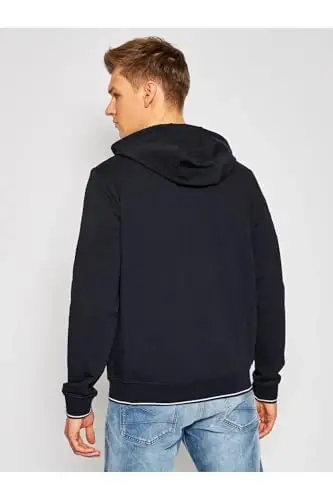 Armani Exchange erkaklar A|x Armani Exchange erkaklar logotipi fermuarli to'liq fermuarli kapüşonli sviter - 3