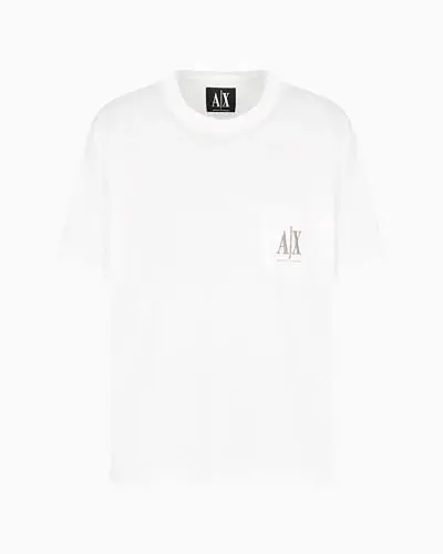 Armani Exchange erkaklar Icon cho'ntak logotipi futbolkasi - 3