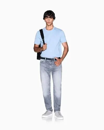 Armani Exchange erkaklar kichik ko'krak Milano/Nyu-York logotip futbolkasi - 3