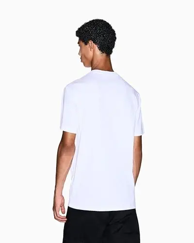 Armani Exchange erkaklar kichik ko'krak Milano/Nyu-York logotipi futbolkasi - 4