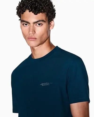 Armani Exchange erkaklar kichik ko'krak Milano/Nyu-York logotipi futbolkasi - ARMANI (1)