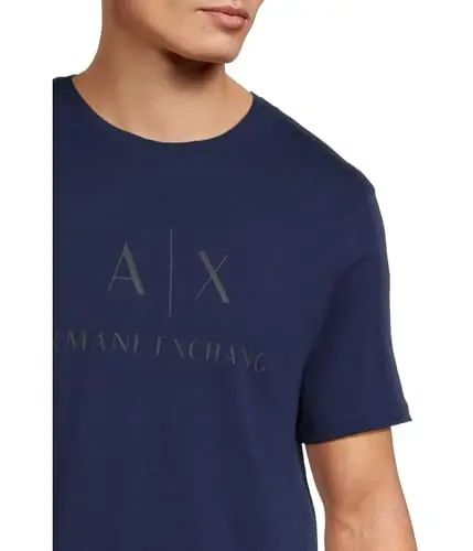 Armani Exchange erkaklar klassik ekipaj logotipi futbolkasi - 4