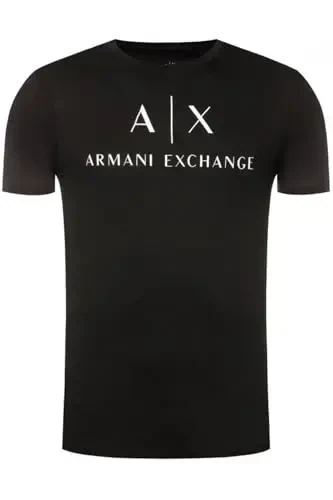Armani Exchange erkaklar klassik ekipaj logotipli futbolka - ARMANI EXCHANGE (1)