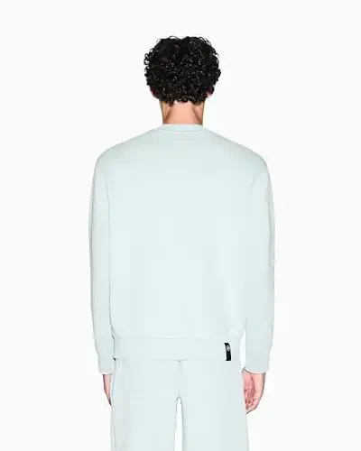 Armani Exchange erkaklar ko'krak nishoni logotipi Crewneck - 5