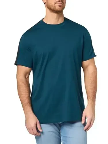 Armani Exchange erkaklar logotipi lentalı paxta futbolkasi 