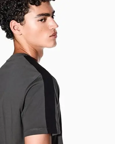 Armani Exchange erkaklar logotipi lentalı paxta futbolkasi - ARMANI (1)