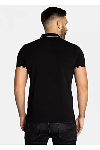 Armani Exchange erkaklar logotipi Zip Jersey Polo - 3