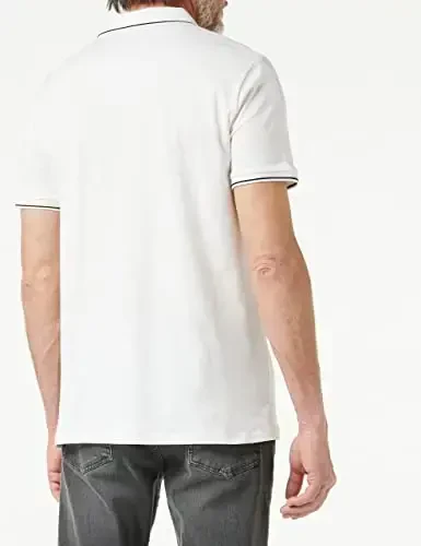 Armani Exchange erkaklar logotipli fermuarli jersi polo - 4