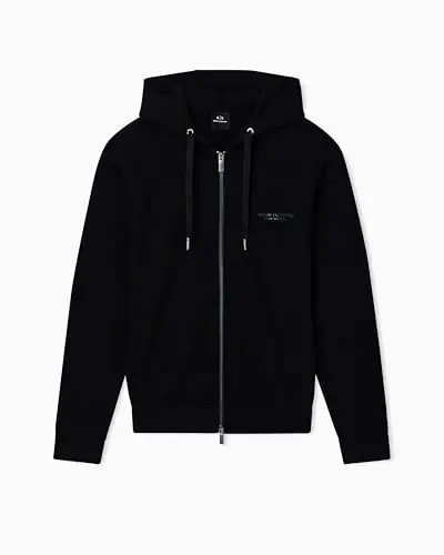 Armani Exchange erkaklar Milano/Ny Zip Up kaputli svitshoti 