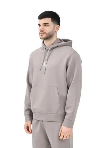 Armani Exchange erkaklar paxta Icon Logo Hoodie 