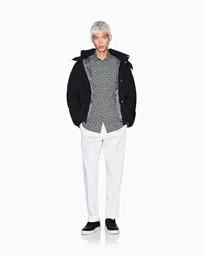 Armani Exchange erkaklar qisqa yengli poplin slim ko'ylagi - 3