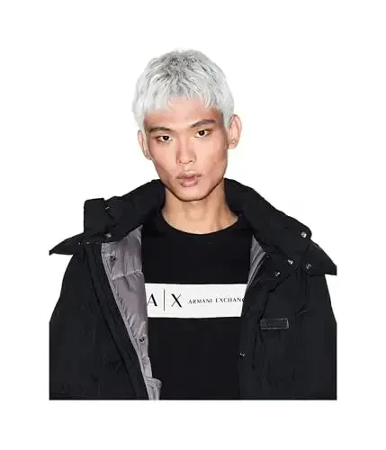 Armani Exchange Erkaklar To'g'ri to'rtburchak Logo Tee - 4