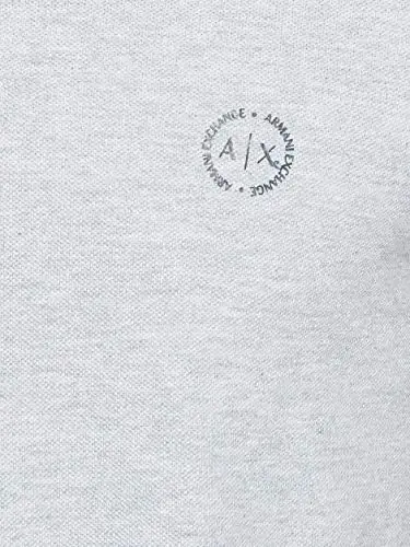 Armani Exchange Erkaklar uchun ingichka bichimli paxtali pike yoqali polo - 6