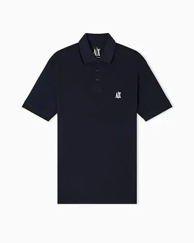 Armani Exchange erkaklar uchun Slim Fit Cotton Pique Polo - 5