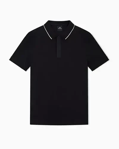 Armani Exchange erkaklar uchun Slim Fit Cotton Pique Polo - 1