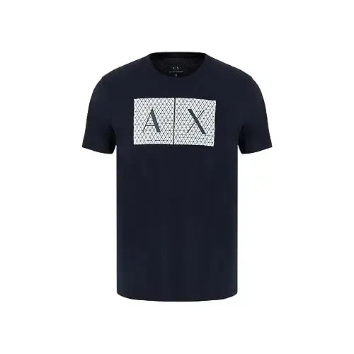 Armani Exchange erkaklar uchun Triangulation Crew Neck futbolkasi - A|X ARMANI EXCHANGE (1)