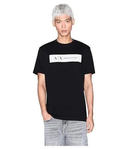 Armani Exchange Men's Rectangle Logo Tee 