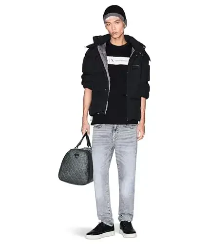 Armani Exchange Mens Rectangle Logo Tee - 5