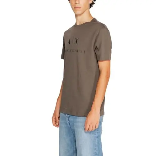 Armani Exchange Mens Classic Crew Logo Tee T Shirt - 3