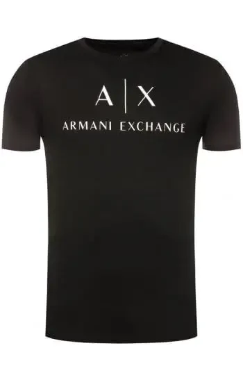 Armani Exchange Mens Classic Crew Logo Tee T Shirt - 6