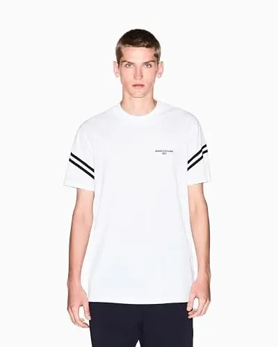 Armani Exchange Men's Arm Band Text Logo Tee - 4