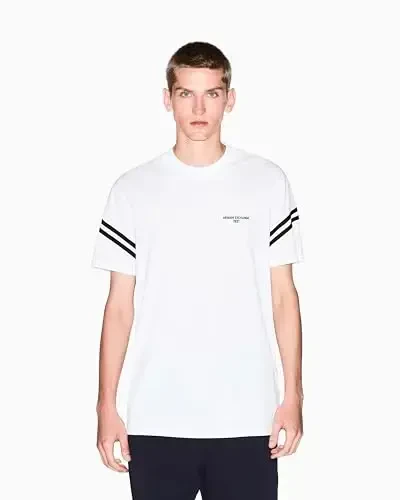Armani Exchange Mens Arm Band Text Logo Tee - 4