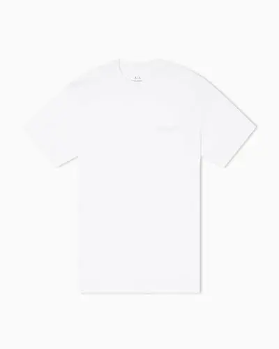 Armani Exchange Mens Small Chest Milano/New York Logo Tee 