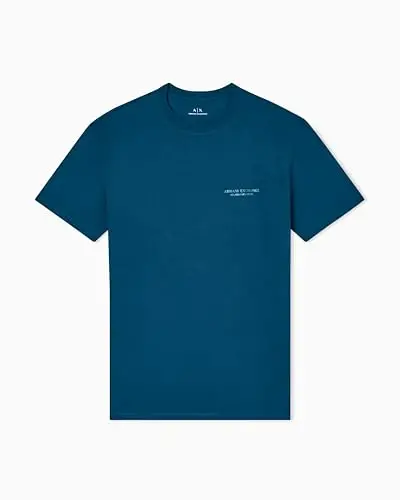 Armani Exchange Men's Small Chest Milano/New York Logo Tee - 1