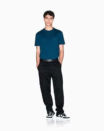 Armani Exchange Men's Small Chest Milano/New York Logo Tee - 3